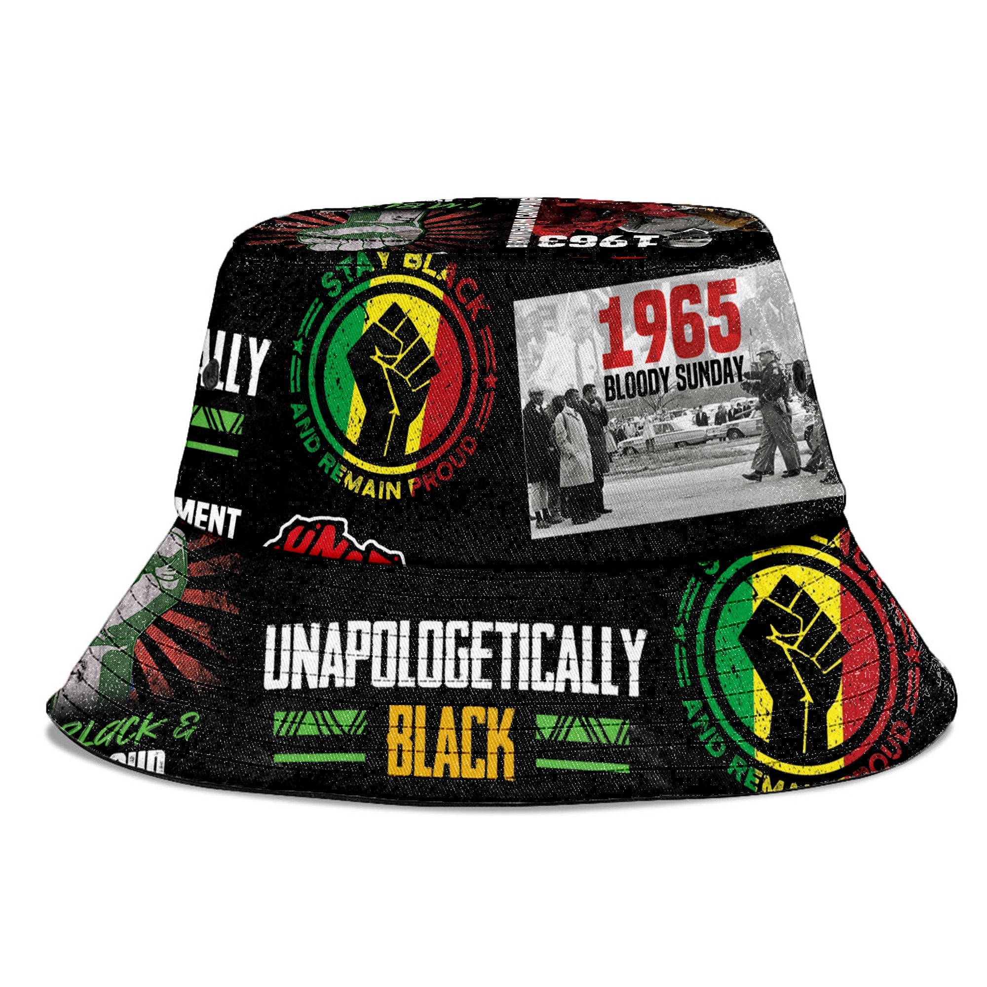 Civil Rights Movement Poster Art Bucket Hat Bucket Hat Tianci 