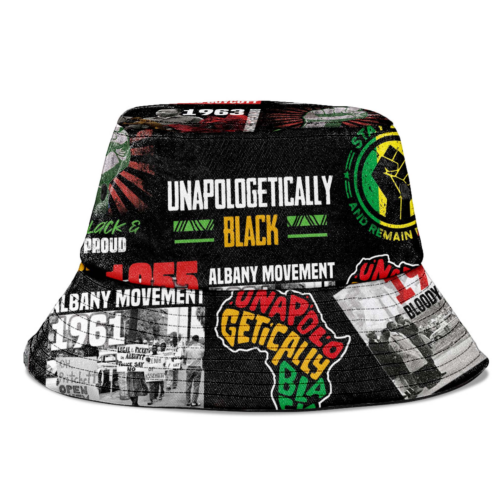 Civil Rights Movement Poster Art Bucket Hat Bucket Hat Tianci 