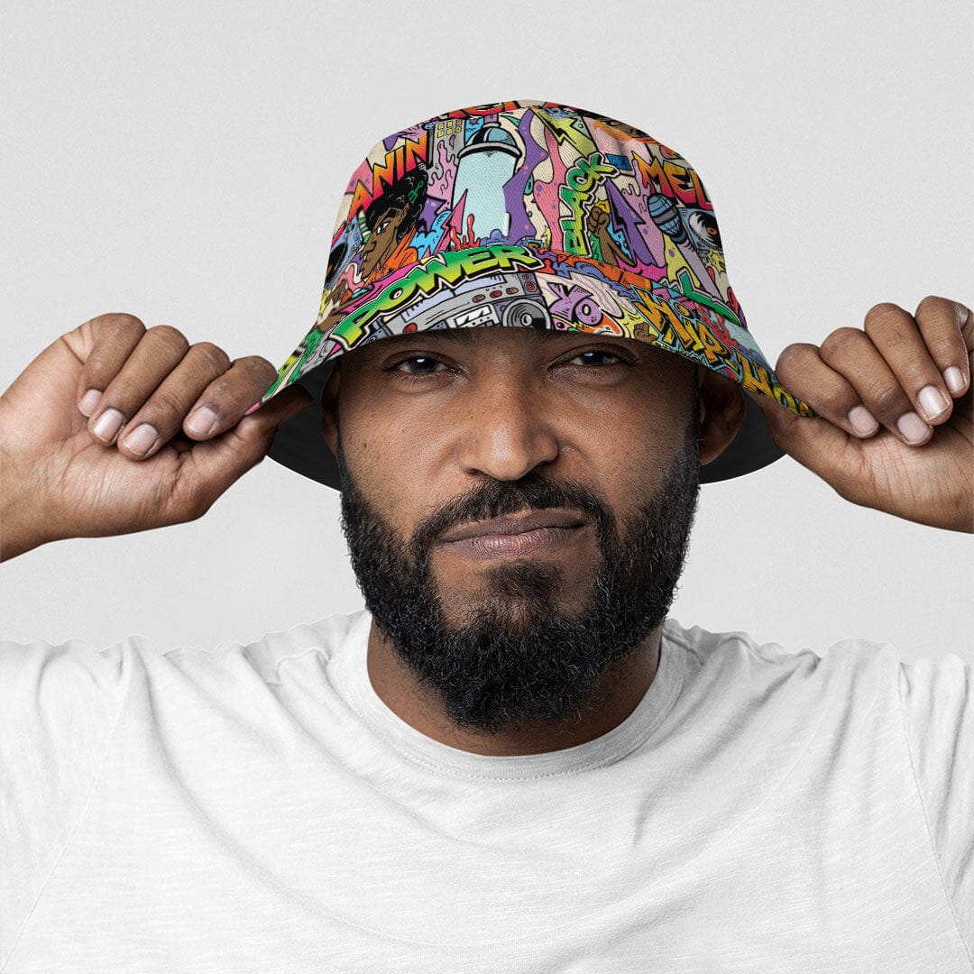 Hip Hop Graffiti Art Bucket Hat Bucket Hat Tianci 