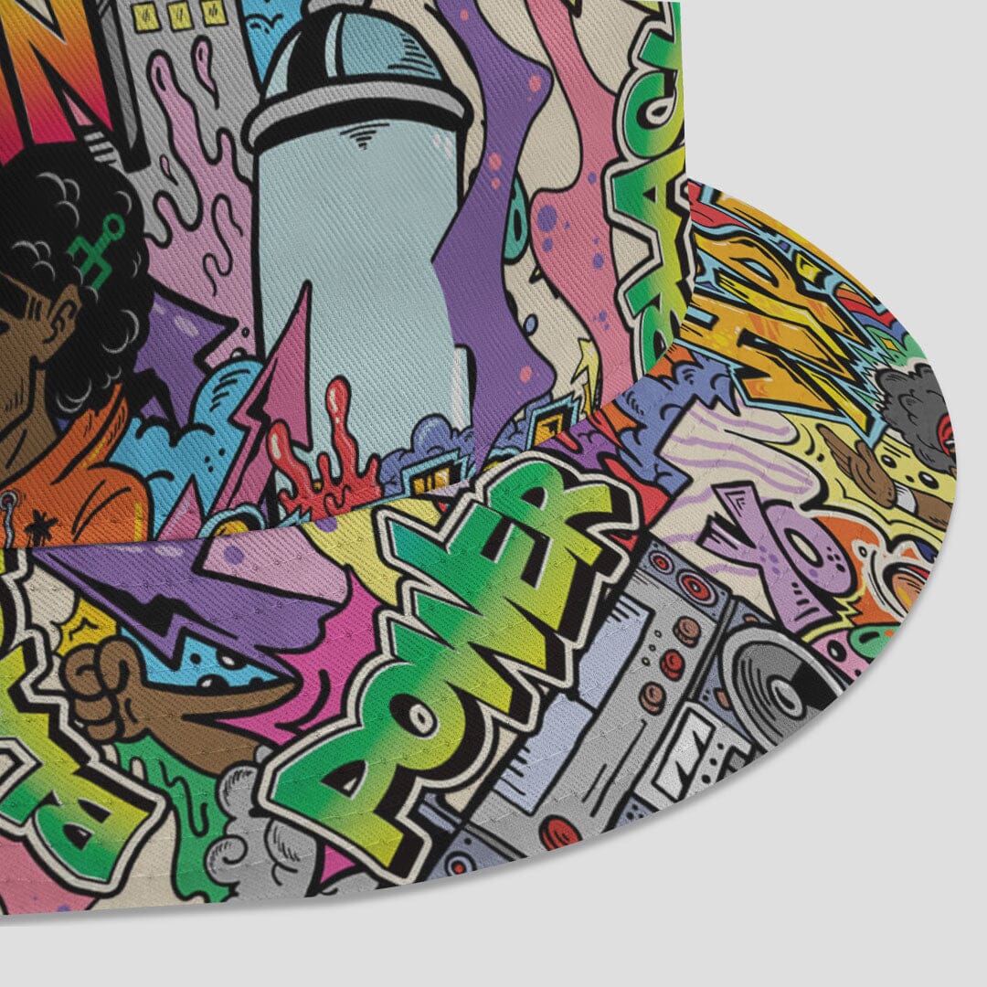 Hip Hop Graffiti Art Bucket Hat | African American Clothing