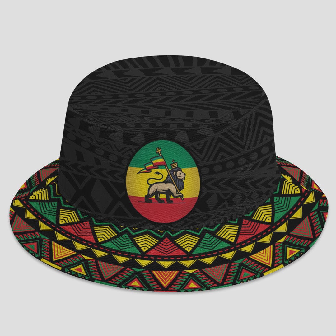 Rasta Lion Bucket Hat Bucket Hat Tianci 