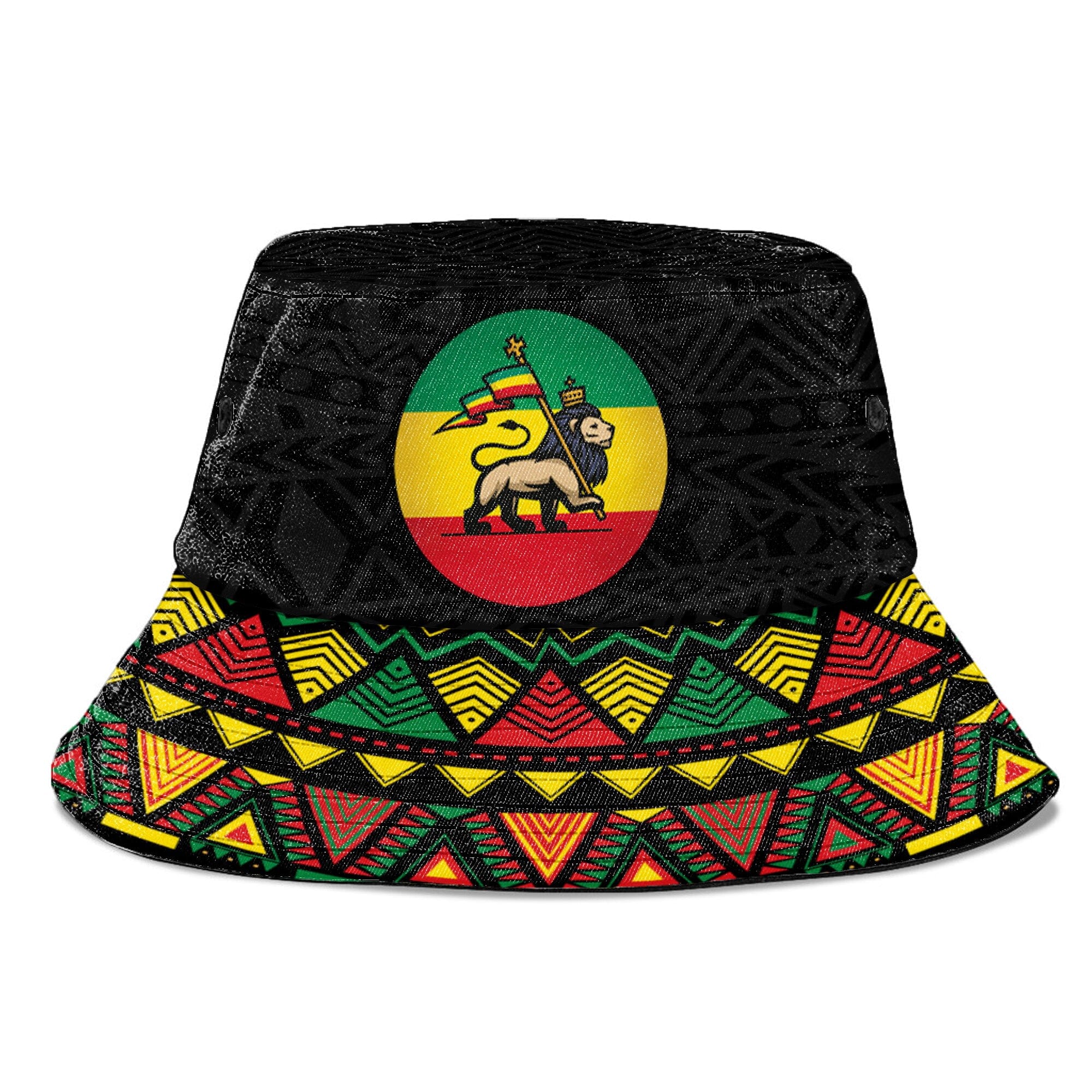 Rasta Lion Bucket Hat Bucket Hat Tianci 