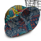 African Symbols Patterns & Patchwork Reversible Bucket Hat Reversible Bucket Hat Tianci 