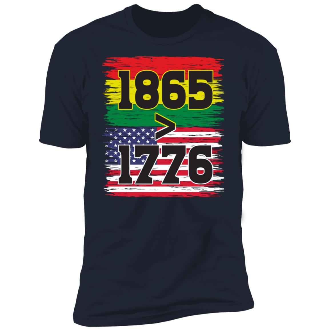 1865 > 1976 Juneteenth T-shirt Apparel Gearment Premium T-Shirt Midnight Navy S