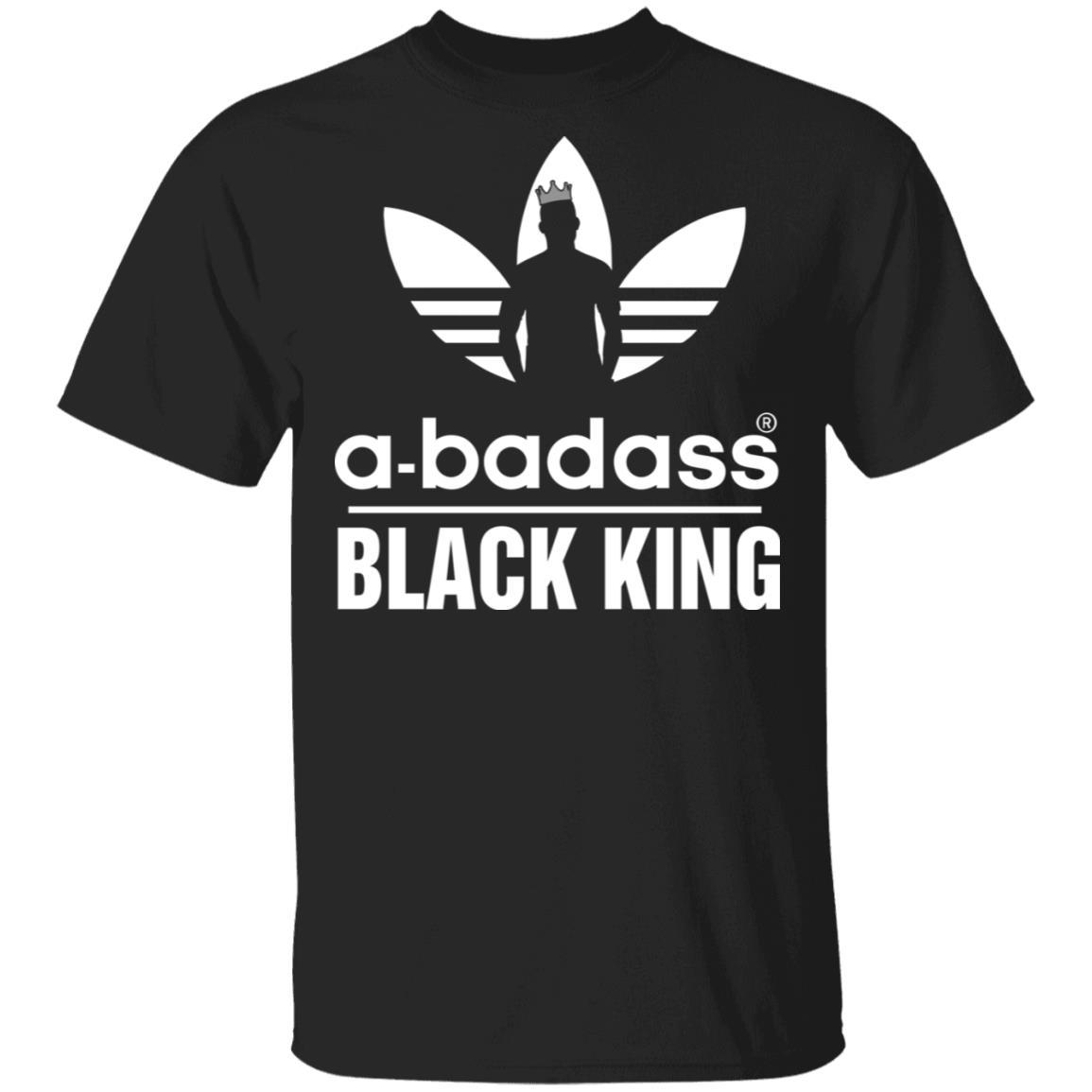 A Badass Black King Apparel CustomCat Uniex Tee Black S