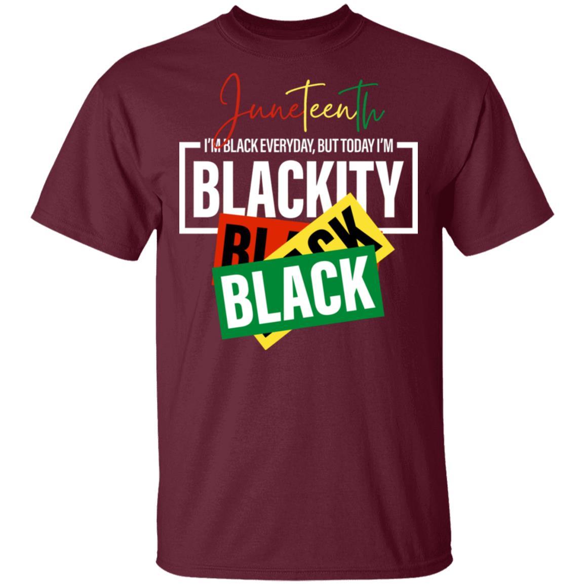 13.05 - MNF - Blackity Black Black T-Shirt 2D Apparel CustomCat Uniex Tee Maroon S