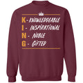 KING T-shirt Apparel CustomCat Crewneck Sweatshirt Maroon S