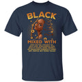 Black Woman Mixed With Black T-Shirt Apparel CustomCat Unisex Tee Navy S