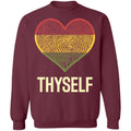 Love Thyself 2 Apparel CustomCat Crewneck Sweatshirt Maroon S