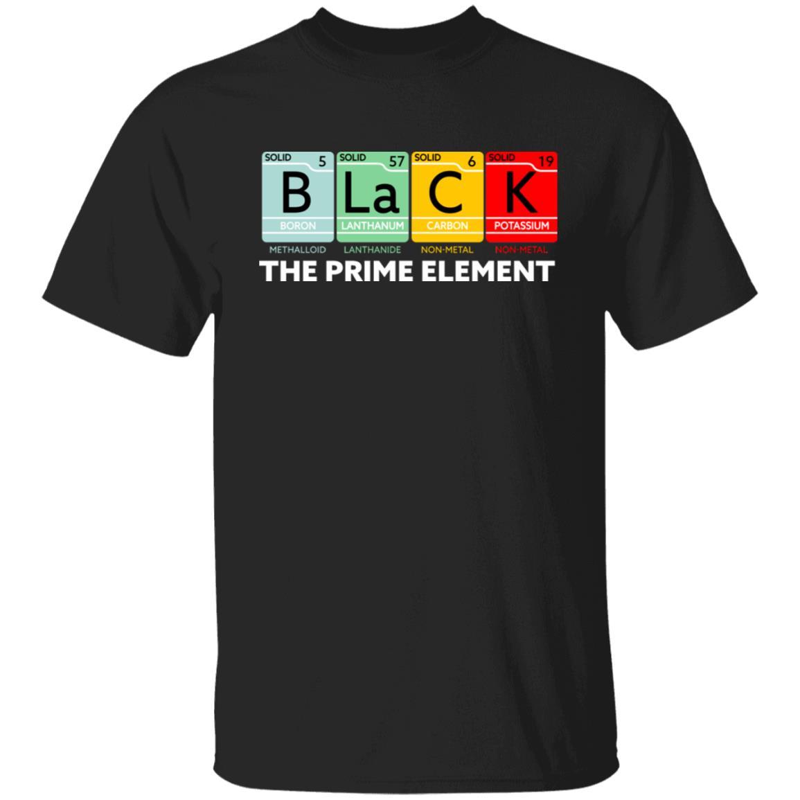 The Black Prime Element T-Shirt Apparel CustomCat Unisex Tee Black S