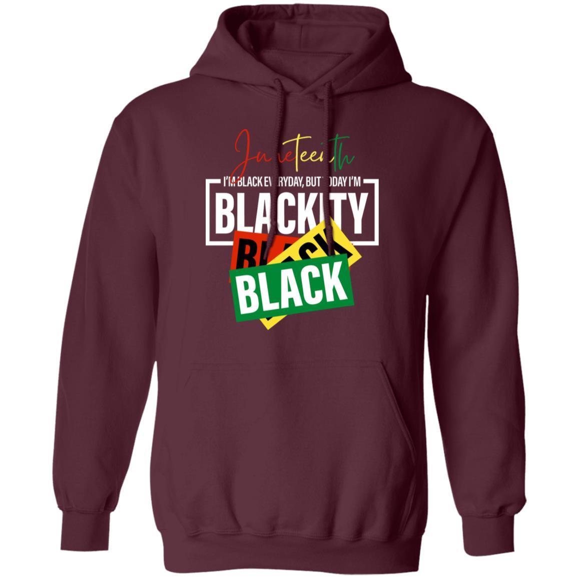 13.05 - MNF - Blackity Black Black T-Shirt 2D Apparel CustomCat Unisex Hoodie Maroon S