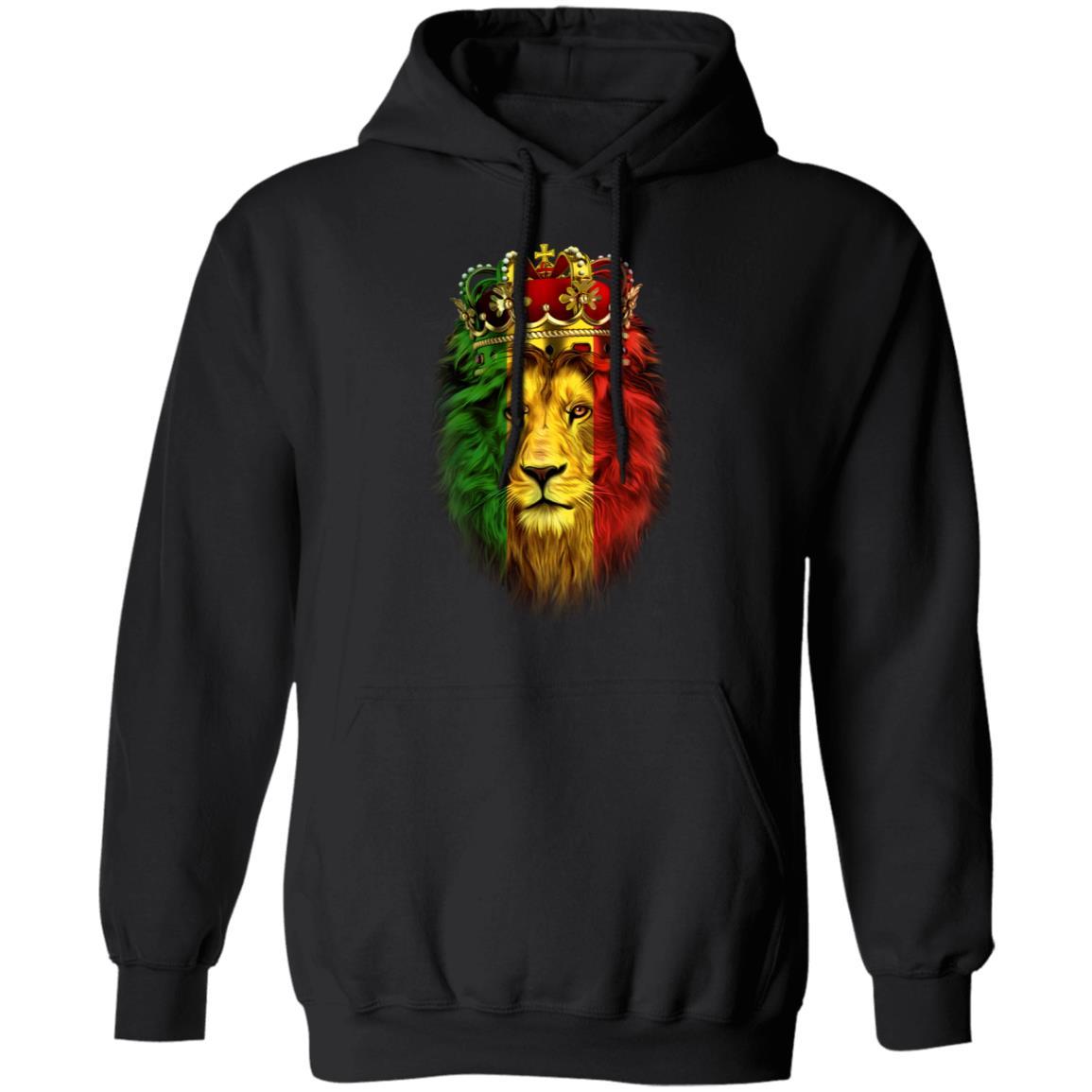 Lion Crown T-shirt & Hoodie Apparel CustomCat Unisex Hoodie Black S
