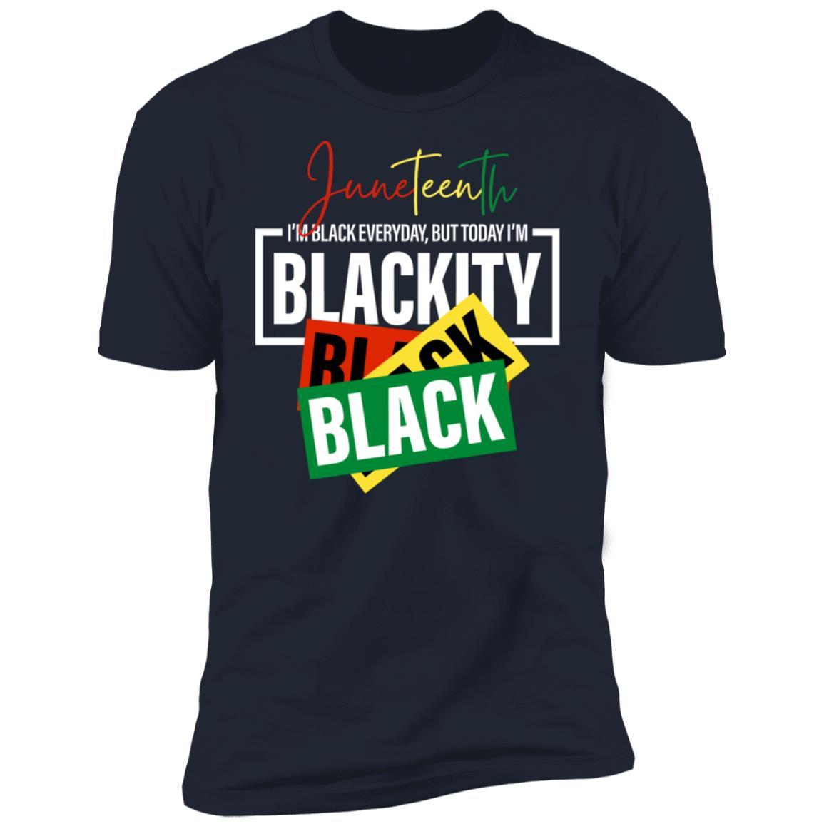 13.05 - MNF - Blackity Black Black T-Shirt 2D Apparel CustomCat Premium T-shirt Navy X-Small