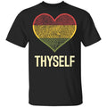 Love Thyself 2 Apparel CustomCat Uniex Tee Black S