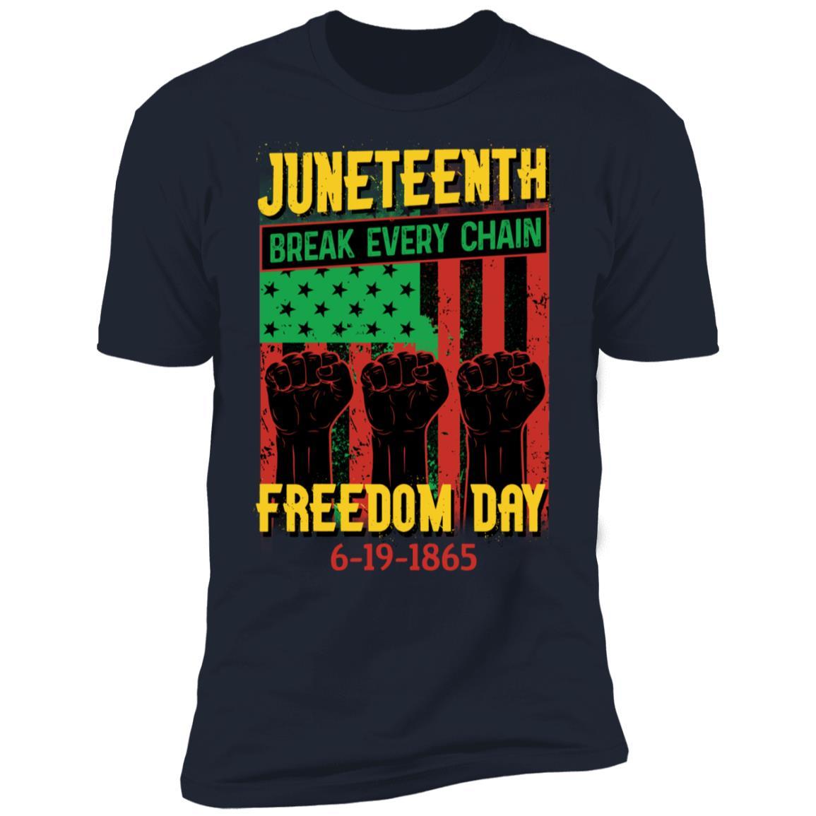 Juneteenth Freedom Day T-Shirt & Hoodie Apparel CustomCat Premium T-shirt Navy X-Small