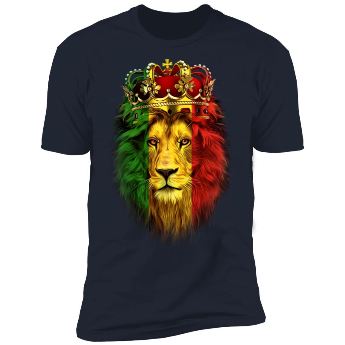 Lion Crown T-shirt & Hoodie Apparel CustomCat Premium T-shirt Navy X-Small