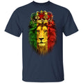 Lion Crown T-shirt & Hoodie Apparel CustomCat Uniex Tee Navy S