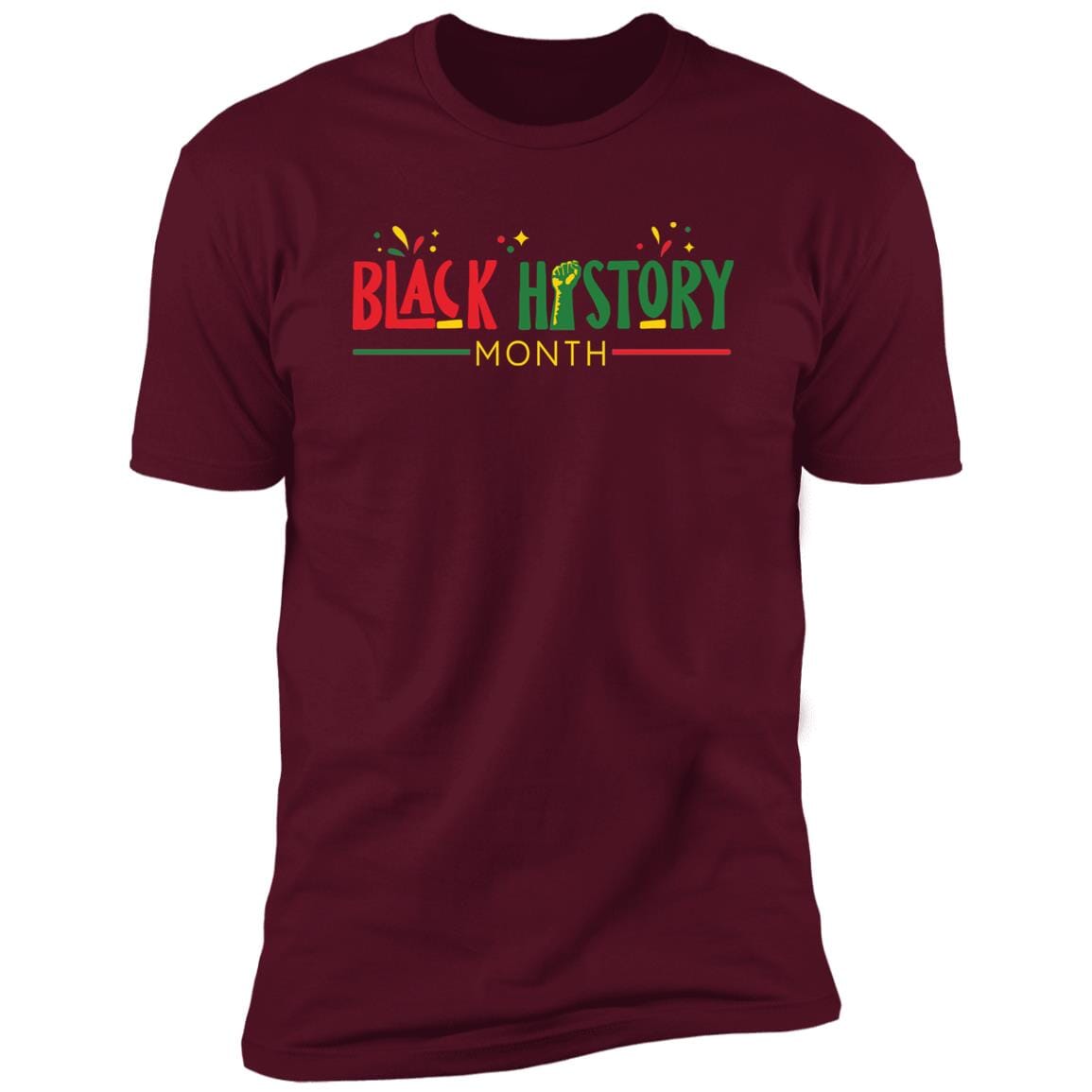 Black History Month T-shirt Apparel Gearment Premium T-Shirt Maroon X-Small