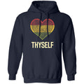 Love Thyself 2 Apparel CustomCat Unisex Hoodie Navy S