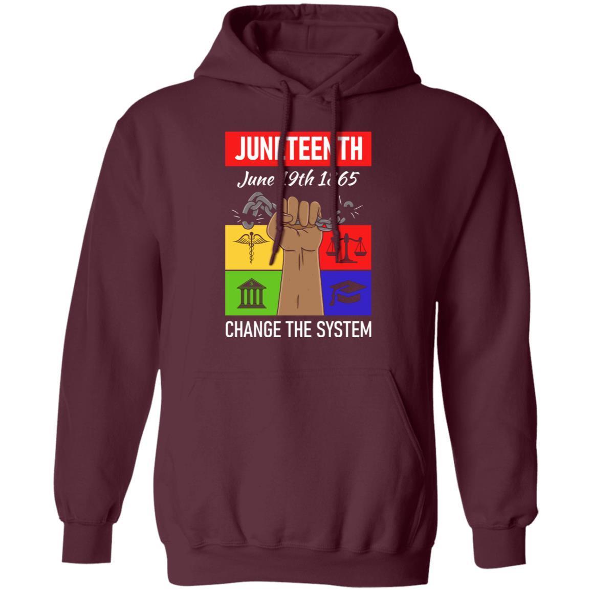 Juneteenth Justice T-Shirt & Hoodie Apparel CustomCat Unisex Hoodie Maroon S