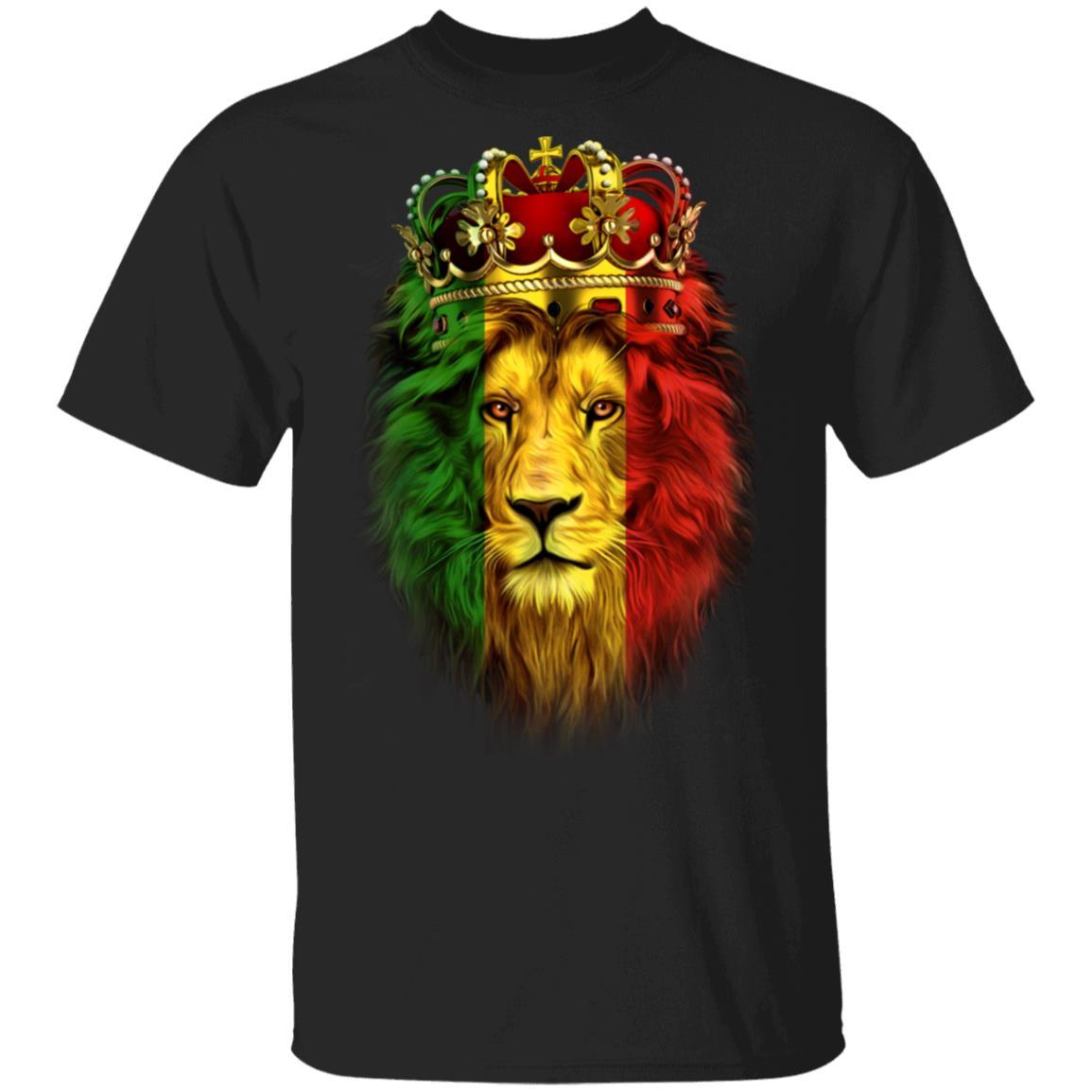 Lion Crown T-shirt & Hoodie Apparel CustomCat Uniex Tee Black S