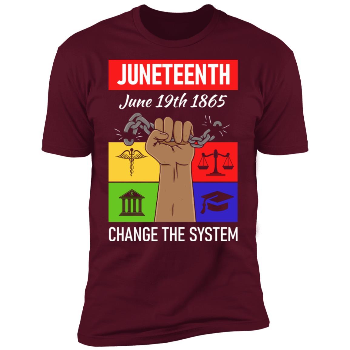 Juneteenth Justice T-Shirt & Hoodie Apparel CustomCat Premium T-shirt Maroon X-Small