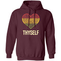 Love Thyself 2 Apparel CustomCat Unisex Hoodie Maroon S