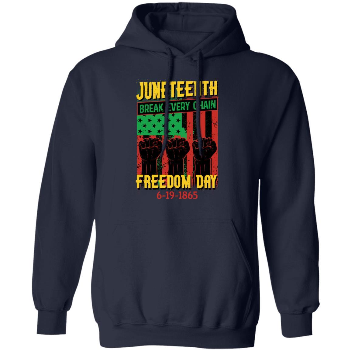 Juneteenth Freedom Day T-Shirt & Hoodie Apparel CustomCat Unisex Hoodie Navy S