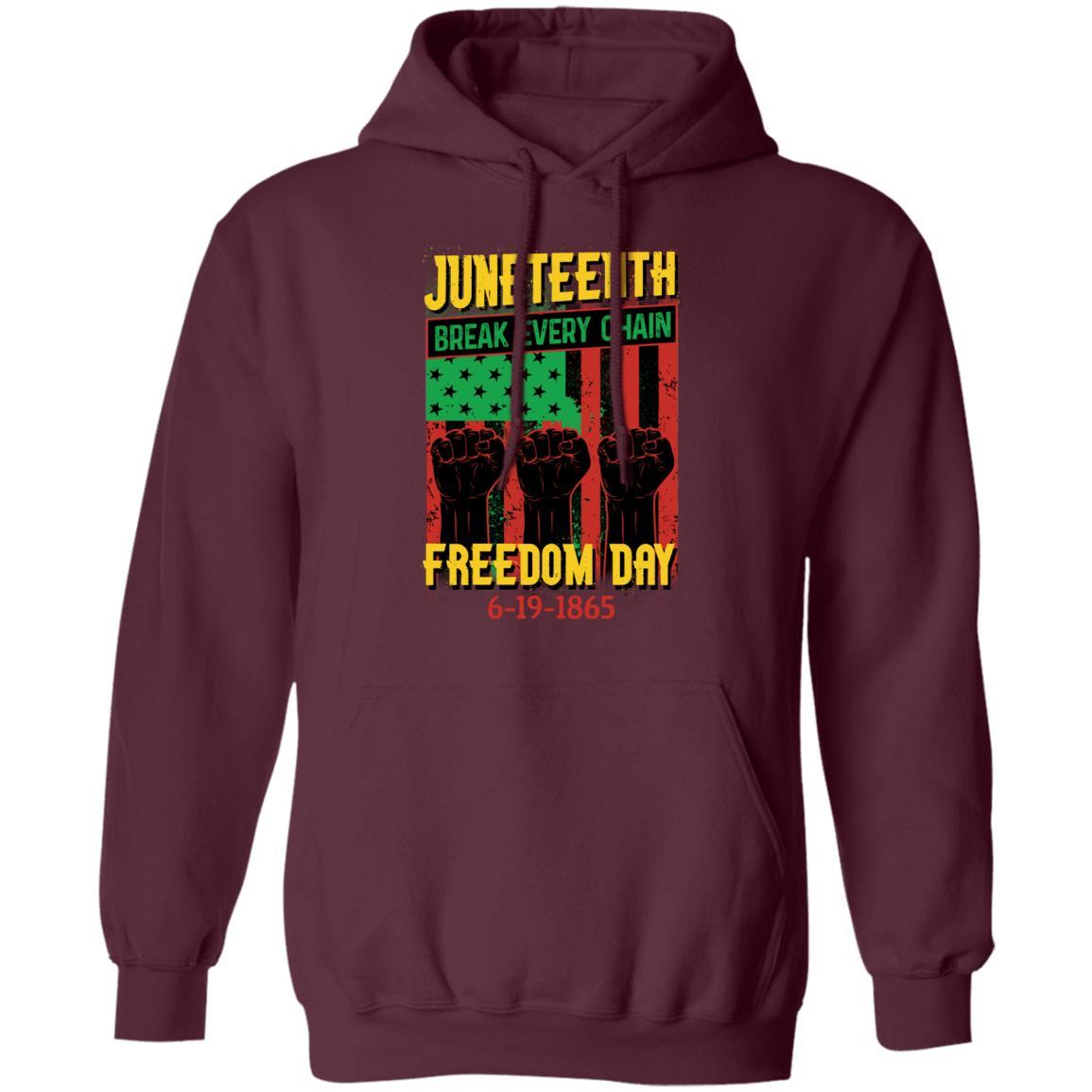 Juneteenth Freedom Day T-Shirt & Hoodie Apparel CustomCat Unisex Hoodie Maroon S