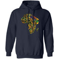 Lion African Pattern Apparel CustomCat Unisex Hoodie Navy S