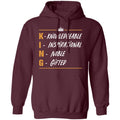 KING T-shirt Apparel CustomCat Unisex Hoodie Maroon S