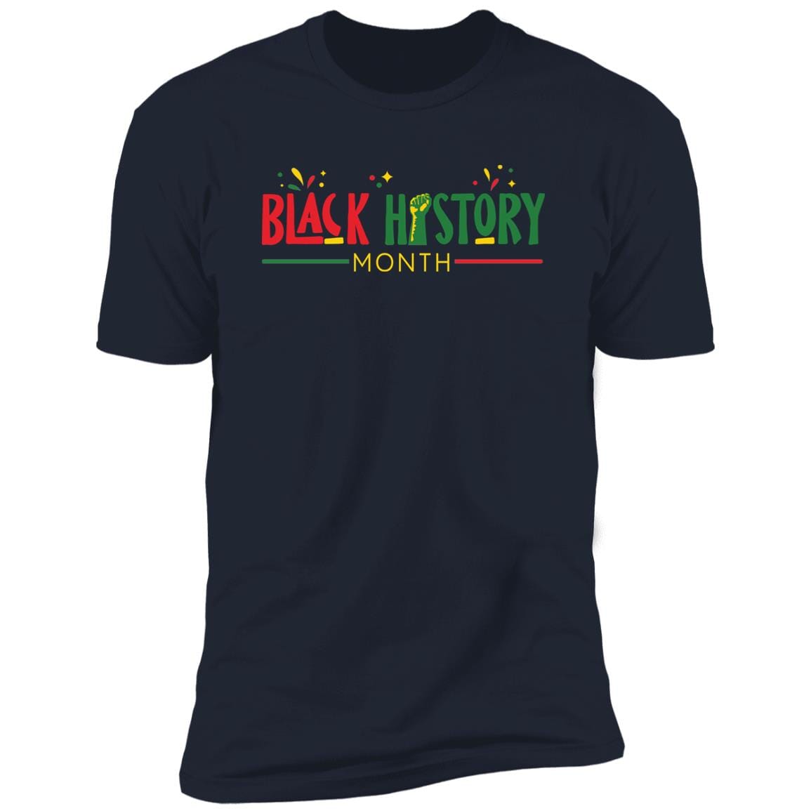 Black History Month T-shirt Apparel Gearment Premium T-Shirt Navy X-Small
