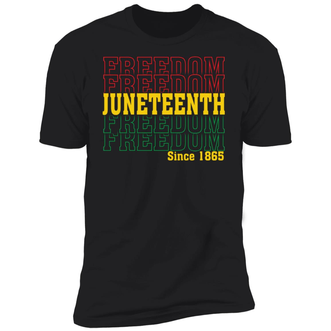 Juneteenth Freedom Since 1865 T-shirt Apparel Gearment Premium T-Shirt Black S