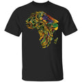 Lion African Pattern Apparel CustomCat Uniex Tee Black S