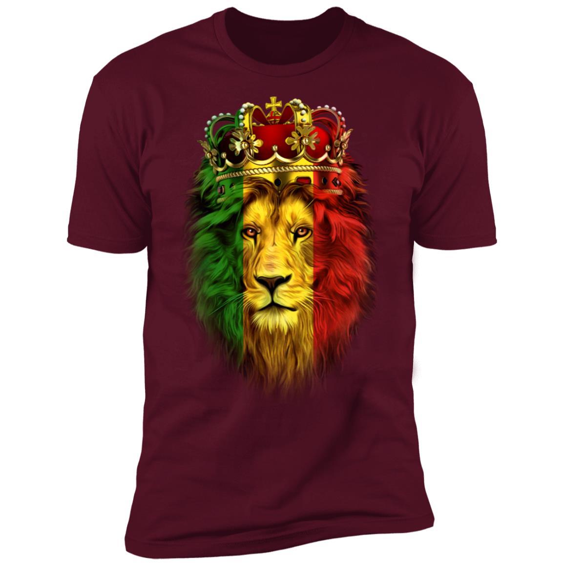 Lion Crown T-shirt & Hoodie Apparel CustomCat Premium T-shirt Maroon X-Small