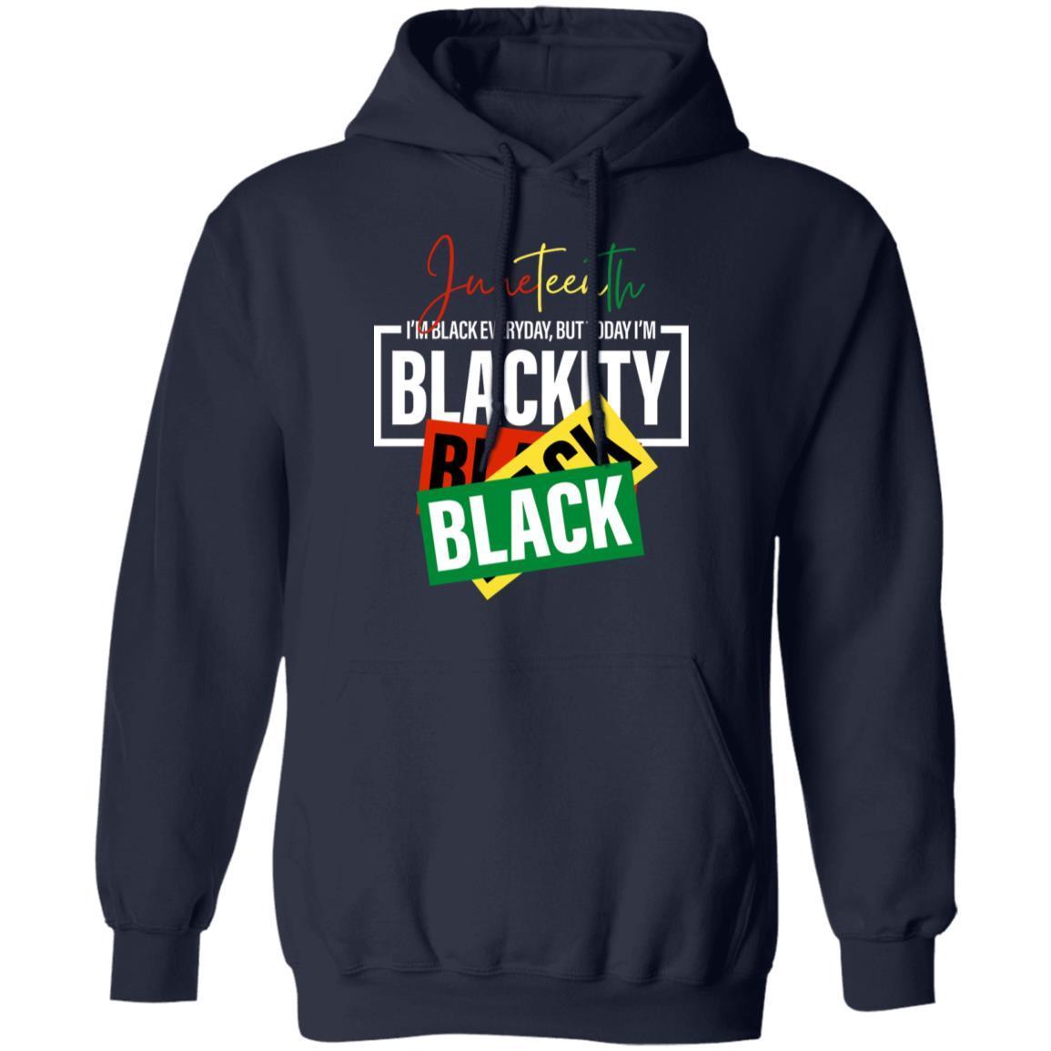 13.05 - MNF - Blackity Black Black T-Shirt 2D Apparel CustomCat Unisex Hoodie Navy S