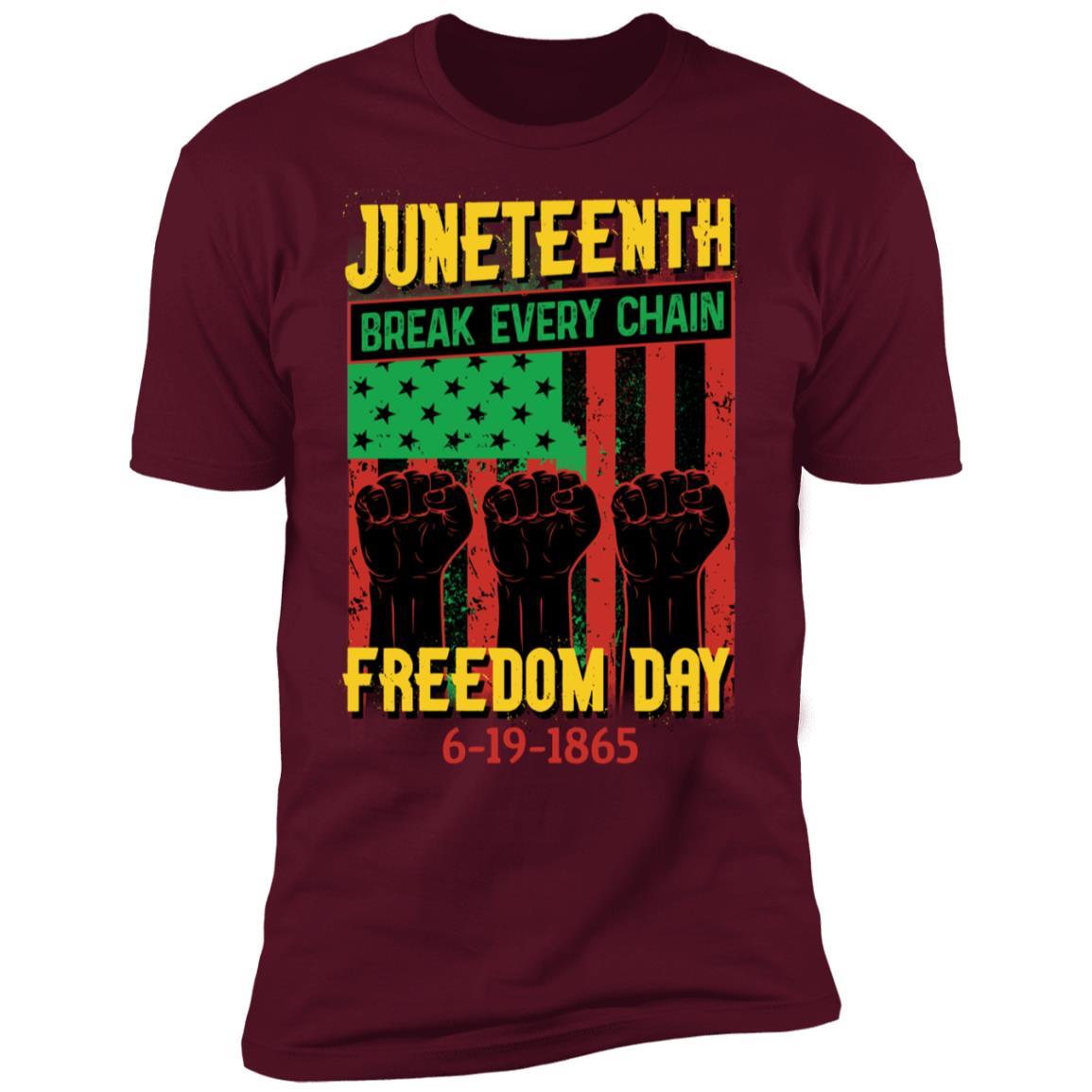 Juneteenth Freedom Day T-Shirt & Hoodie Apparel CustomCat Premium T-shirt Maroon X-Small
