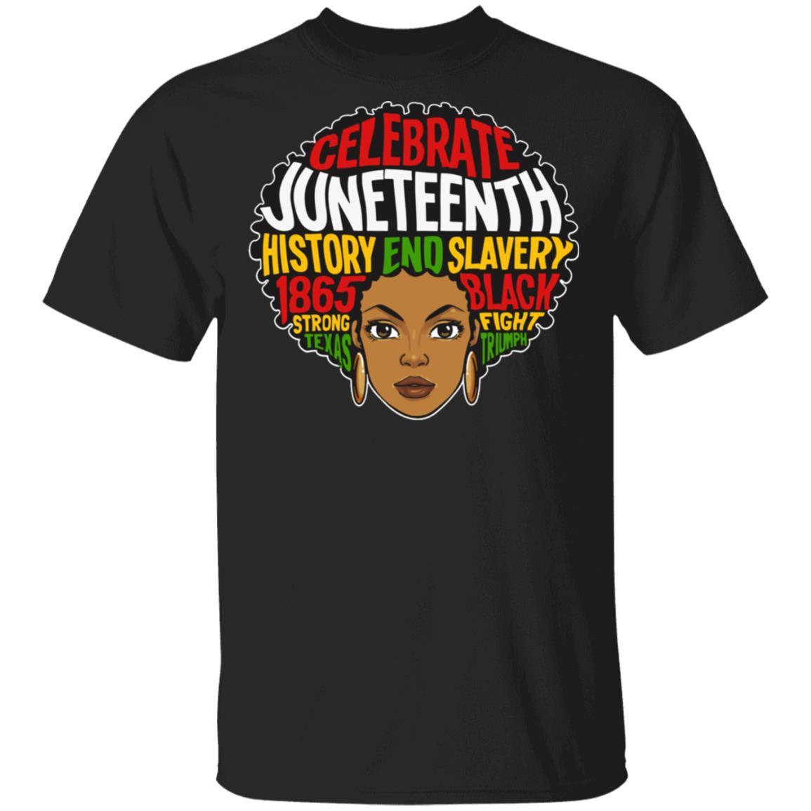 MNF - Juneteenth History 1865 2-TShirt Apparel CustomCat Uniex Tee Black S