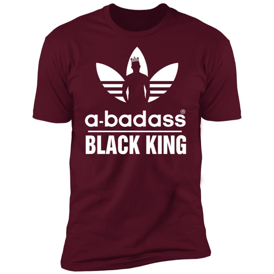 A Badass Black King Apparel CustomCat Premium T-shirt Maroon X-Small