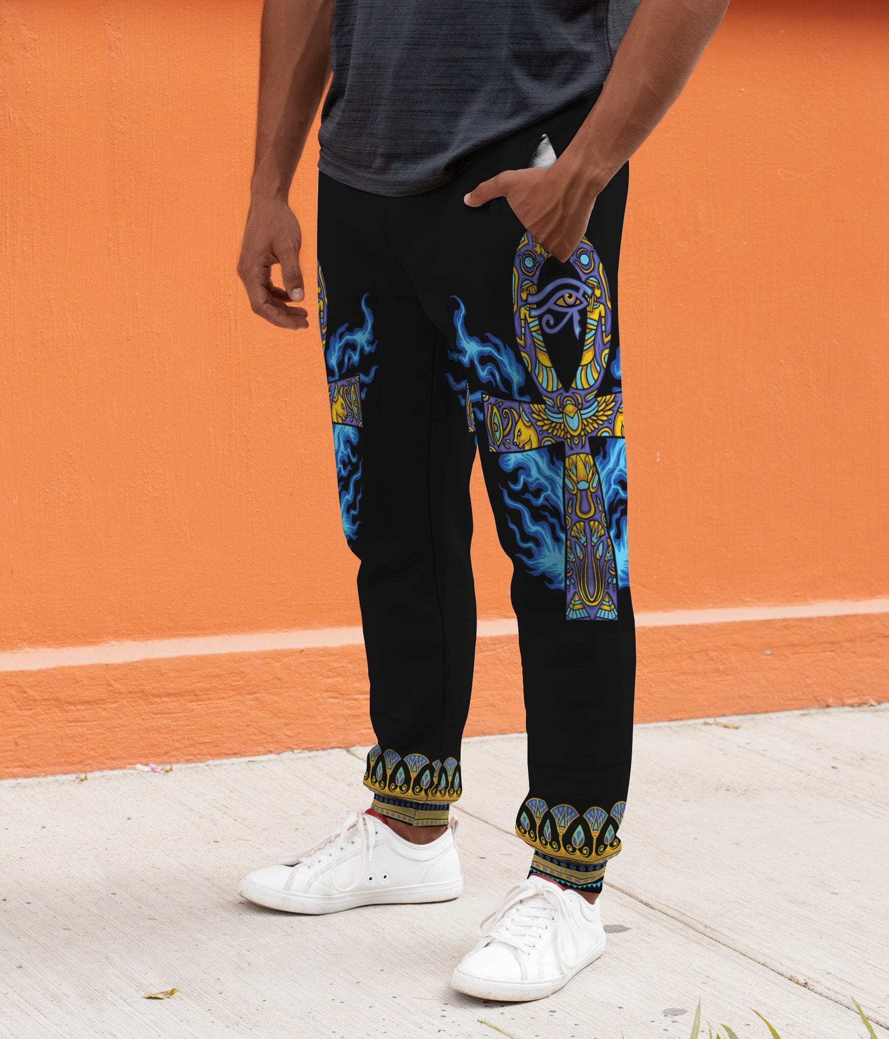Egyptian Ankh Ft Eye Of Ra Joggers Joggers Tianci 