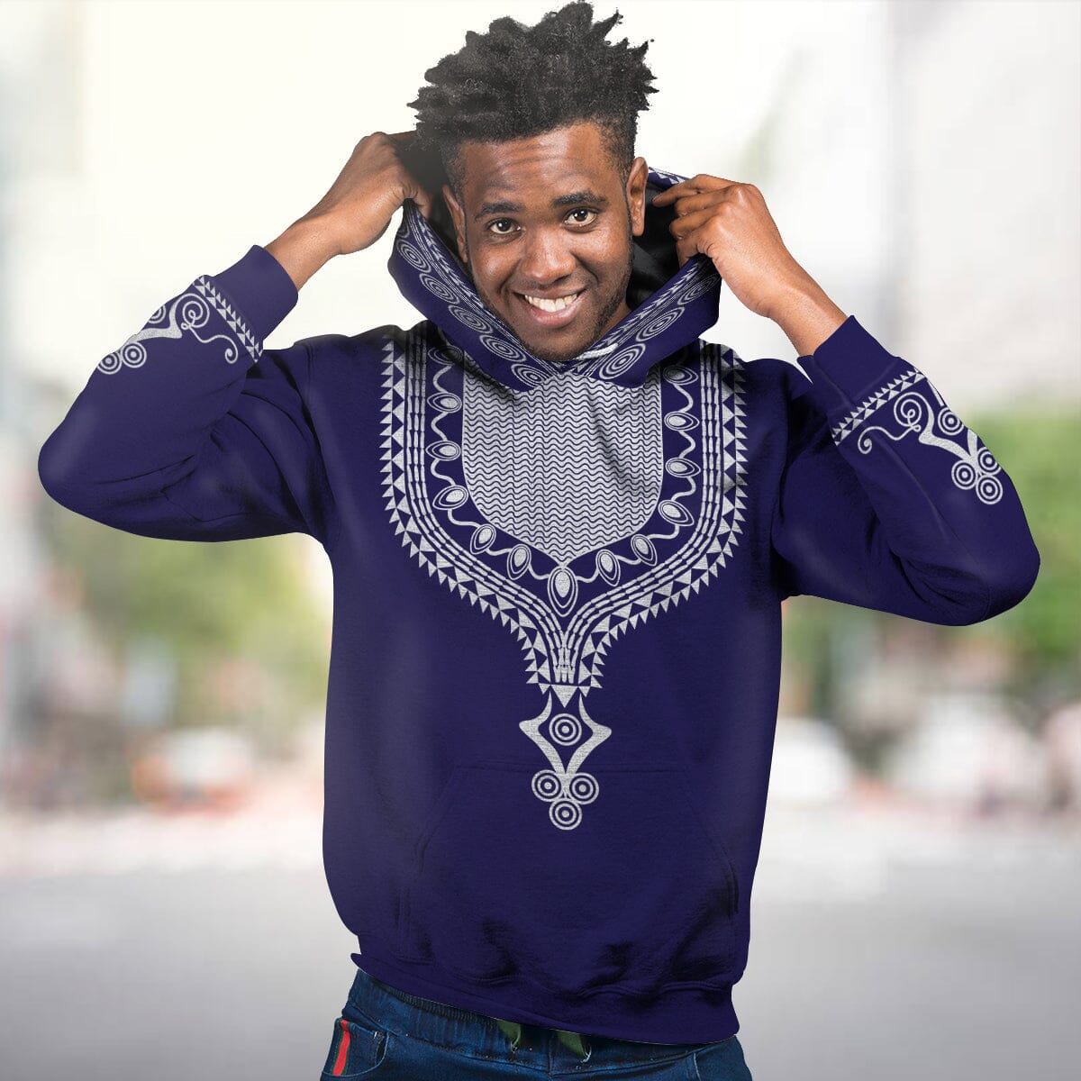 Printed Dashiki All over Hoodie 10 African American Clothing