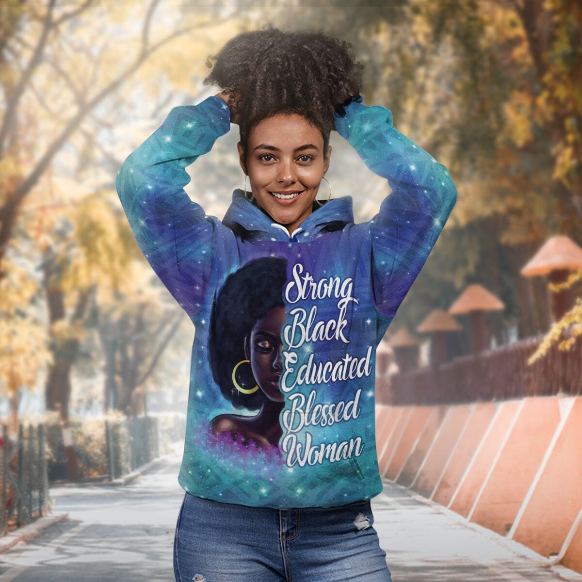 Strong Black Educated Blessed Woman All-over Hoodie Hoodie Tianci 