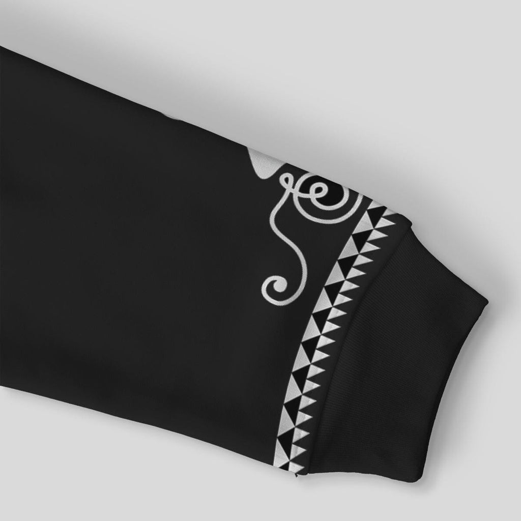 Printed Dashiki Color Black All-over Hoodie Hoodie Tianci 