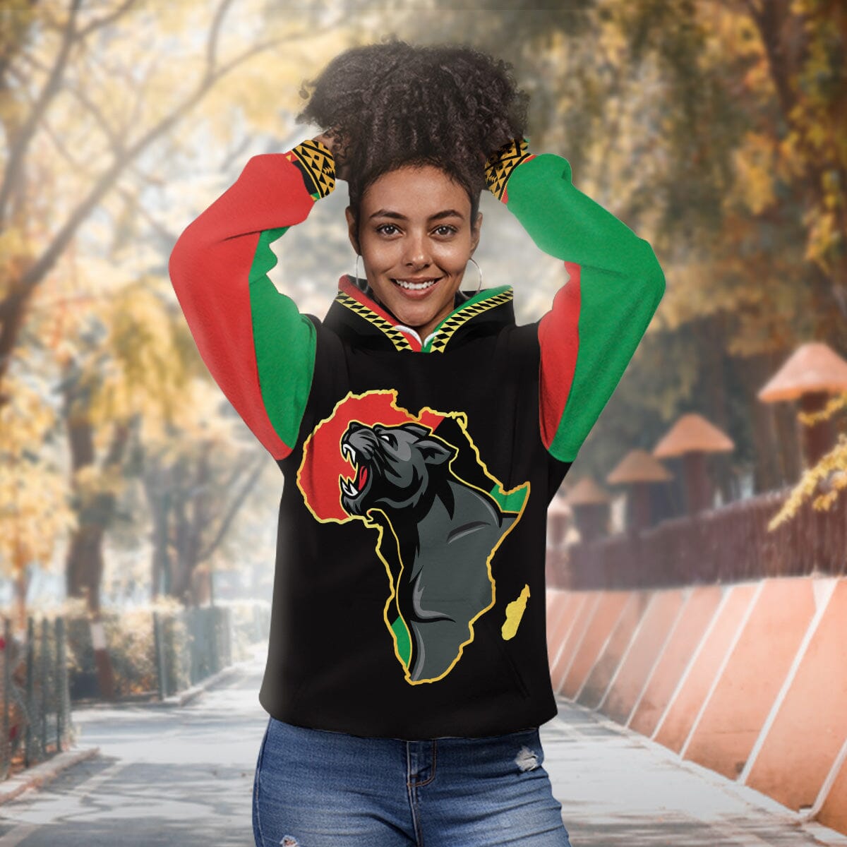Panther Africa All-over Hoodie Hoodie Tianci 