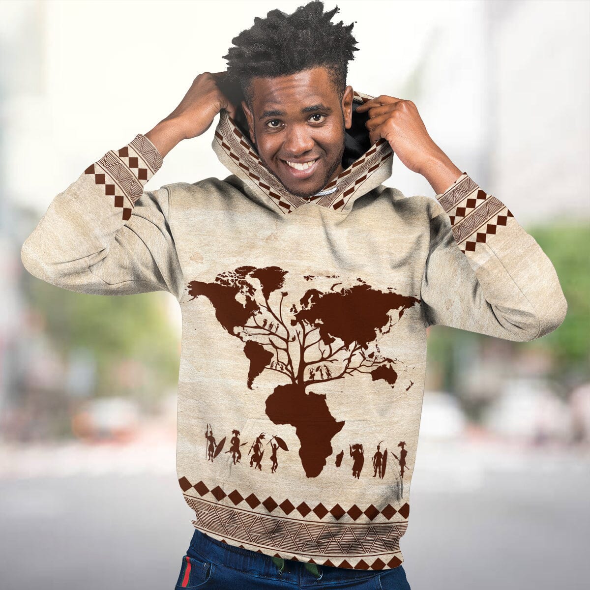 Root Africa All over Hoodie African American Clothing