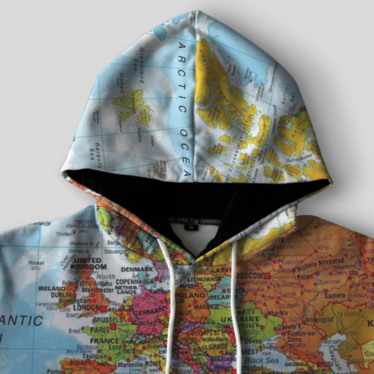World Map Africa All-Over Hoodie Hoodie Tianci 