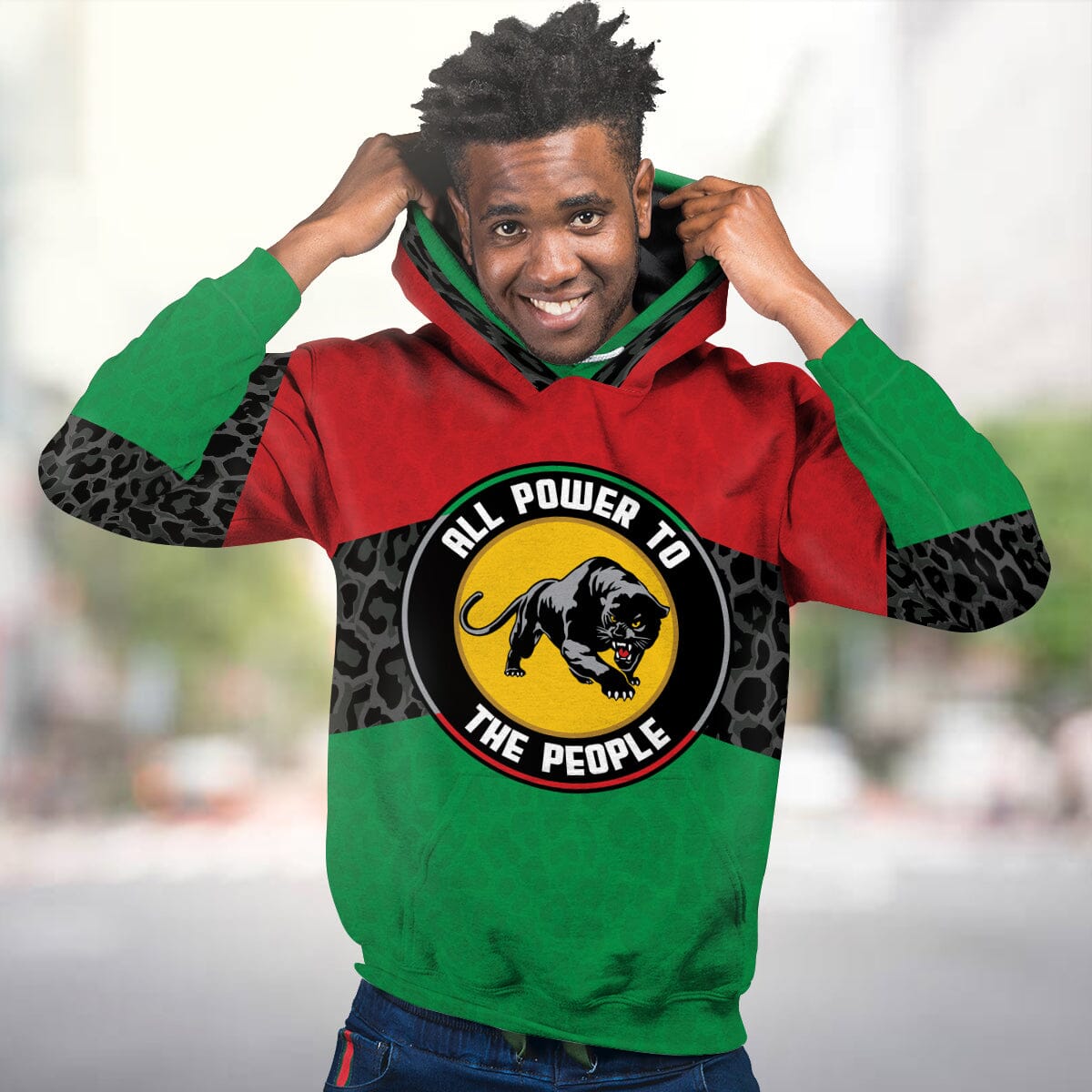 Pan African Panther All-over Hoodie Hoodie Tianci 