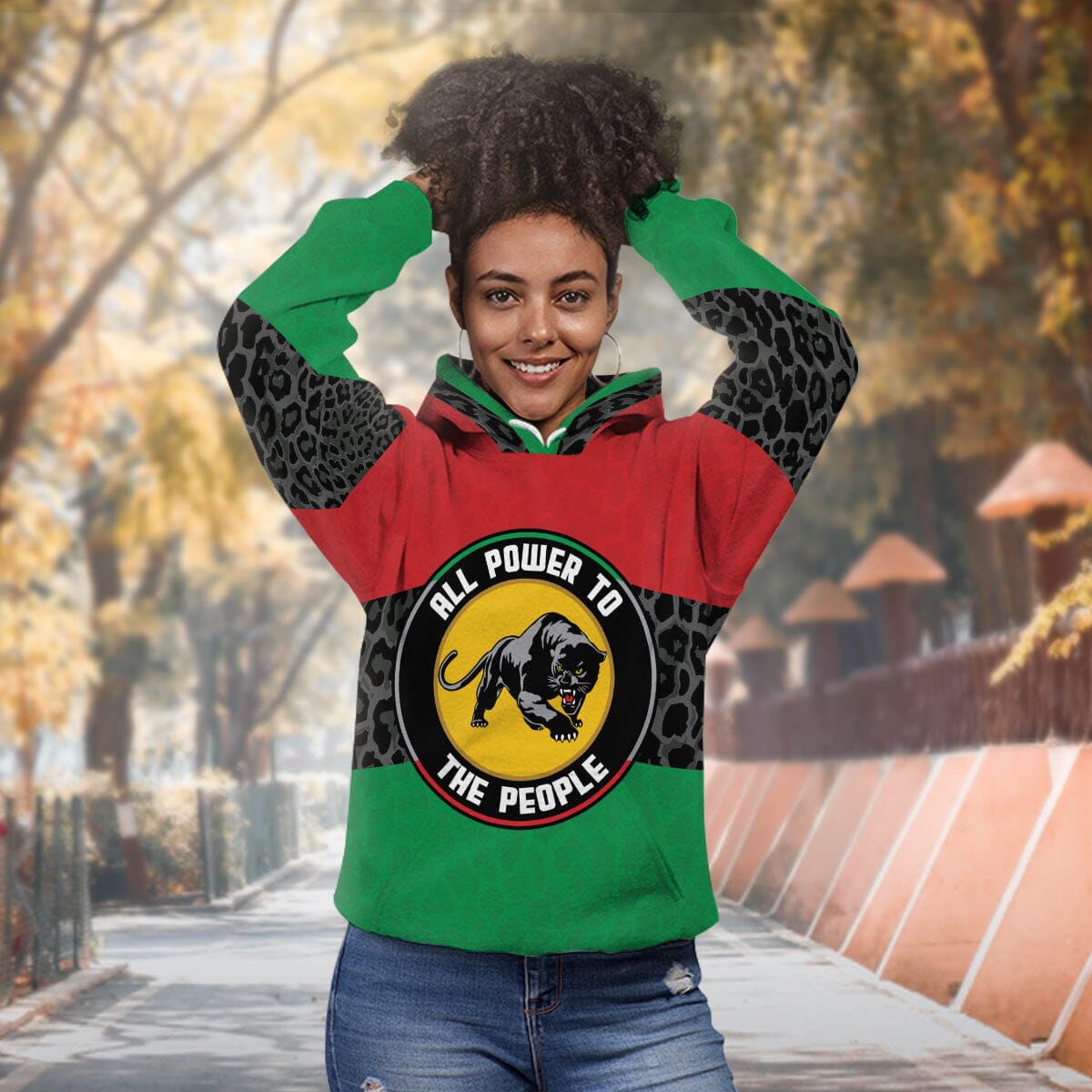 Pan African Panther All-over Hoodie Hoodie Tianci 