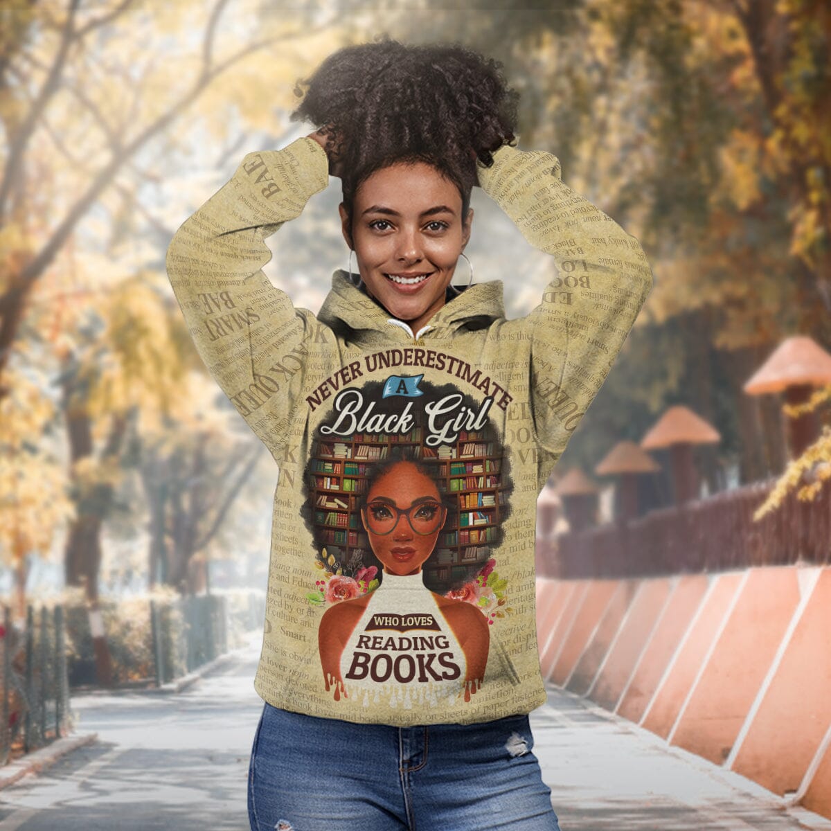 Never Underestimate A Book Lover All-over Hoodie Hoodie Tianci 