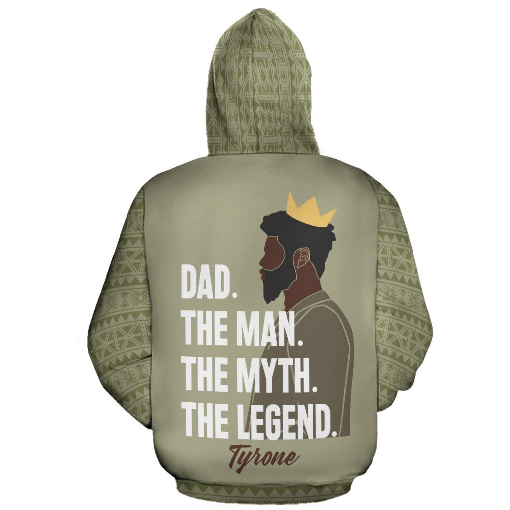 Personalized Black Dad All-over Hoodie Hoodie Tianci 